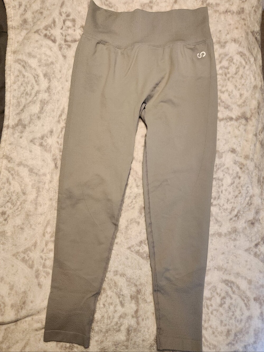 Curves N Combatboos Contour Seamless Leggings - Light Grey